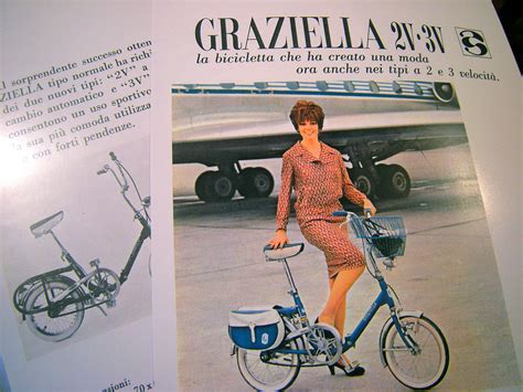 pubblicità storica della Graziella Carnielli con il suo design iconico
