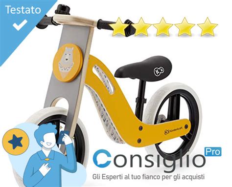 Varietà di bici senza pedali in diversi materiali