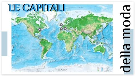 Mappa della distribuzione globale di Monnalisa nelle capitali della moda