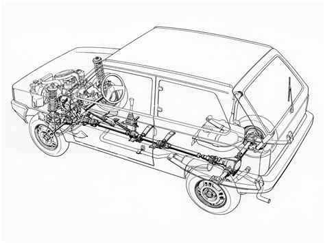 schema esploso telaio anteriore Fiat Panda