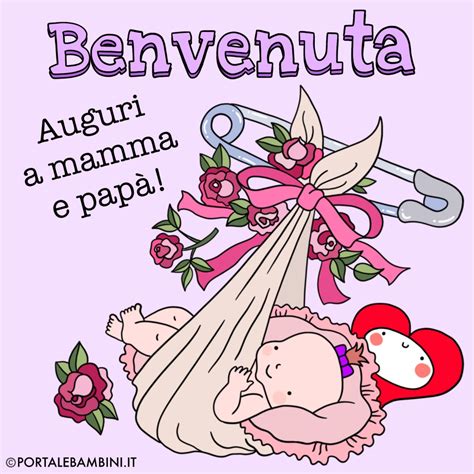 Illustrazione di una famiglia che celebra la nascita di un bambino