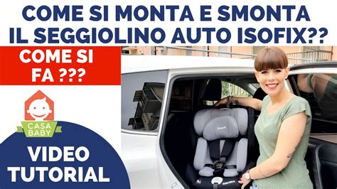 Infografica sui passaggi per installare un seggiolino ISOFIX