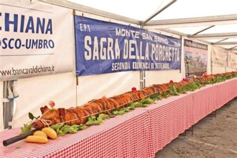 La porchetta più lunga del mondo a Monte San Savino