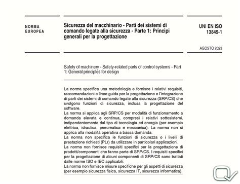 Dettaglio della norma di sicurezza NF EN 12221