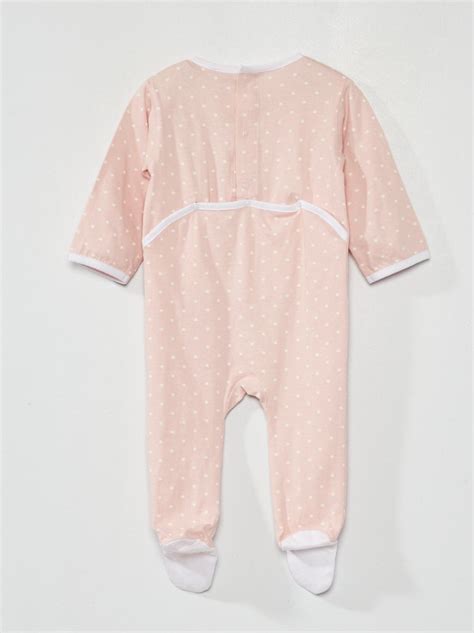 Tutina neonato rosa a pois