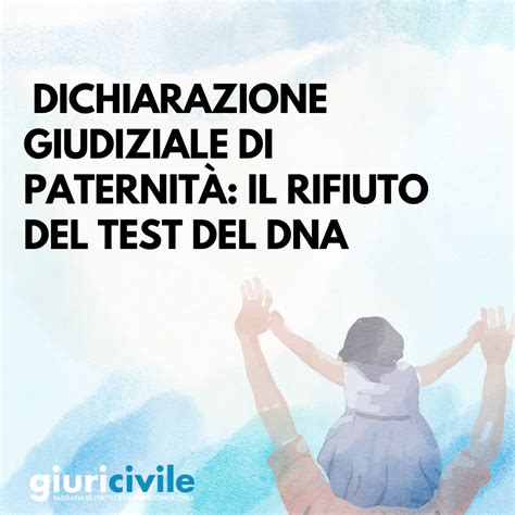 Infografica sulla Dichiarazione Giudiziale di Paternità