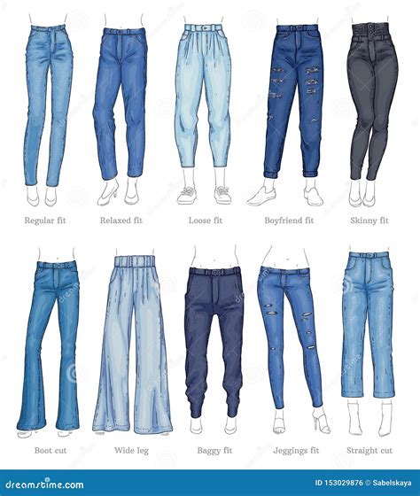Schema illustrativo dei diversi tipi di fasce per jeans premaman