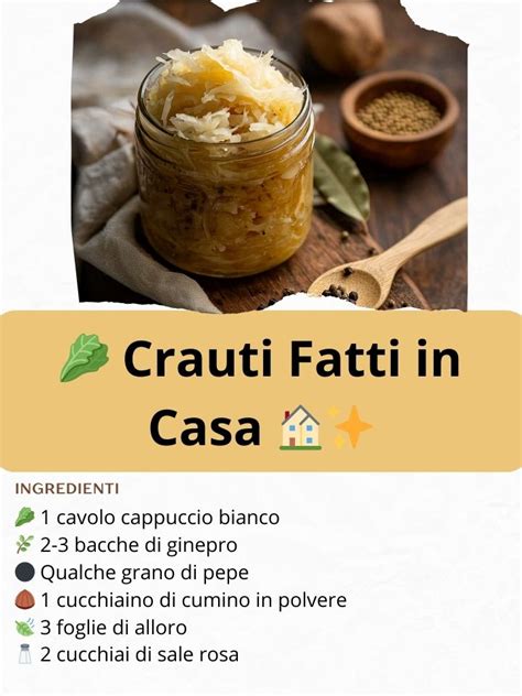 Immagine di un barattolo di crauti fatti in casa e di crauti confezionati