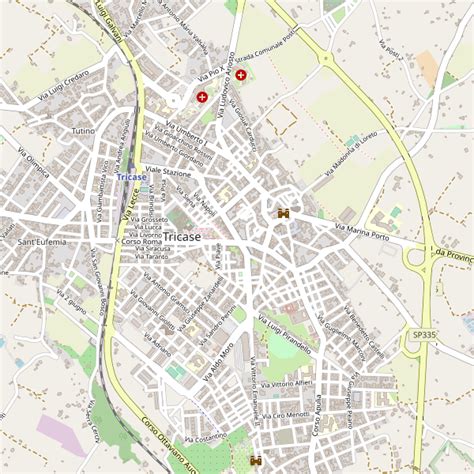 Mappa ViaMichelin di Tricase