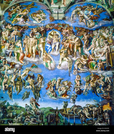 Affresco del Giudizio Universale nella Cappella Sistina