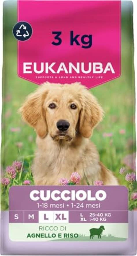 Sacchi di cibo per cani di alta qualità per cuccioli di taglia grande