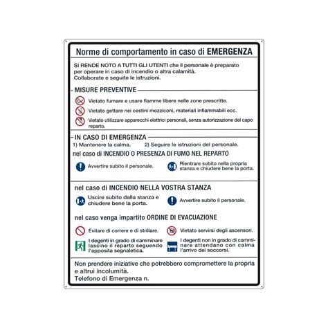 Regole di comportamento in ospedale