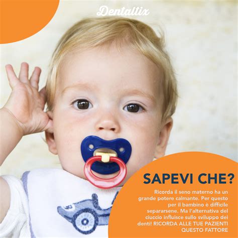 Effetti del ciuccio sull'occlusione dentale