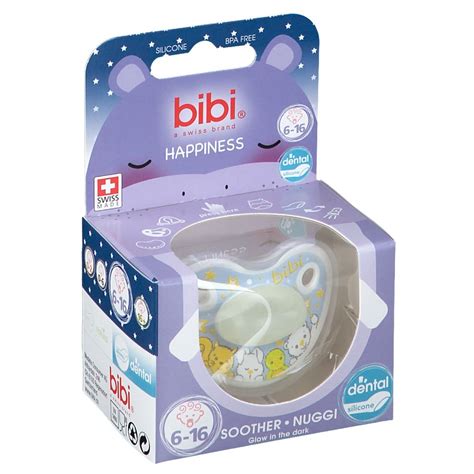 Ciuccio Bibi Happiness Glow in the Dark illuminato