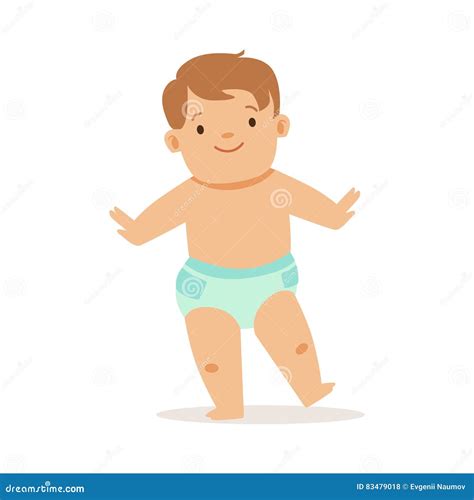 Bambino con pannolino acquatico che mostra un disegno a tema marino