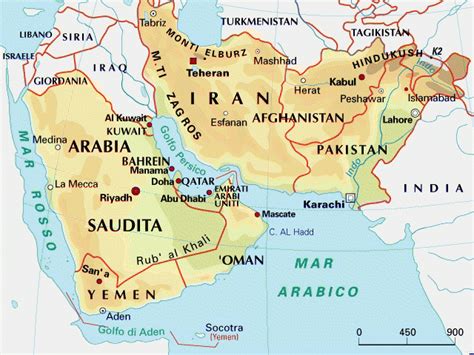 Mappa storica del Medio Oriente durante il periodo Abbaside
