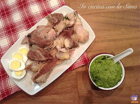 Piatto di bollito misto con salsa verde