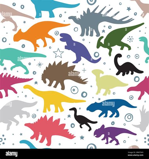 Dinosauri stilizzati pronti per essere colorati