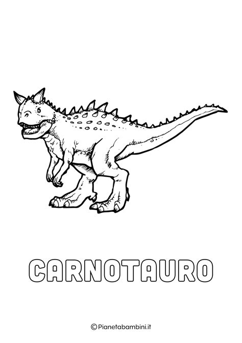 Varietà di dinosauri da colorare, da semplici a complessi
