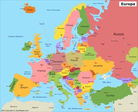 Mappa dell'Europa con evidenziate le diverse tradizioni di ninne nanne