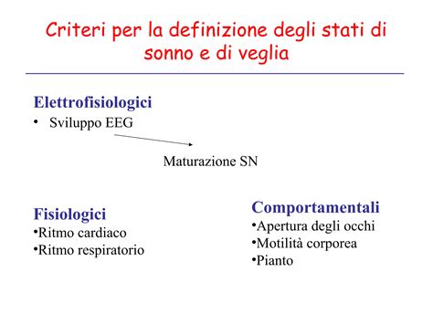 Illustrazione degli stati comportamentali fetali