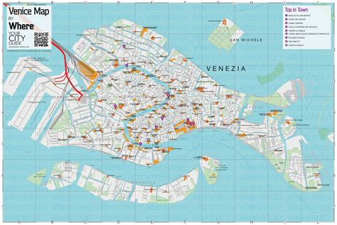 Mappa di Venezia con evidenziata la provincia