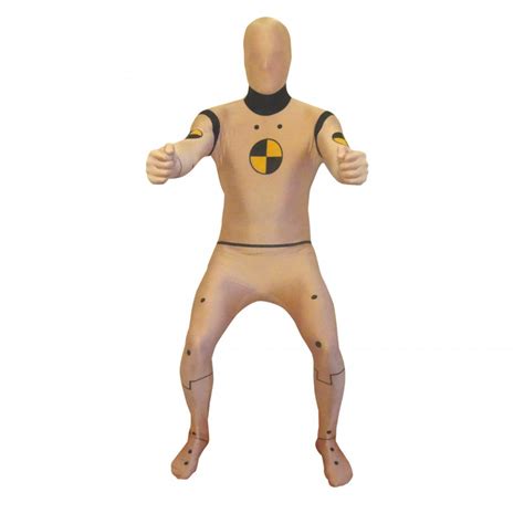 Manichino di crash test con sensori visibili