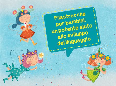 infografica che mostra come le filastrocche aiutano lo sviluppo del linguaggio