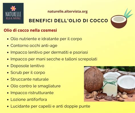 illustrazione dei benefici dell'olio di cocco per la cura del corpo