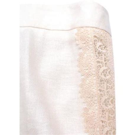 Lace detail on baby linen