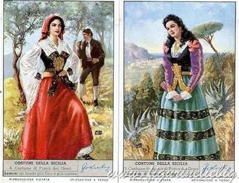 Donne siciliane in abiti tradizionali