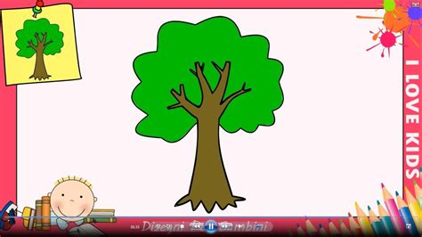 esempio di disegno infantile di un albero
