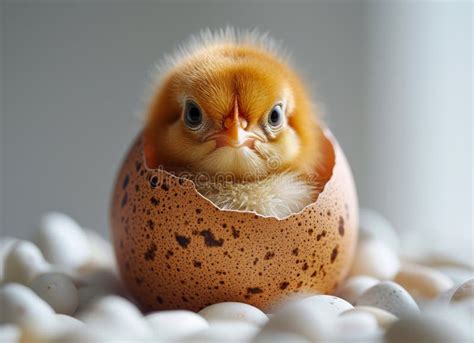 Chick hatching from an egg