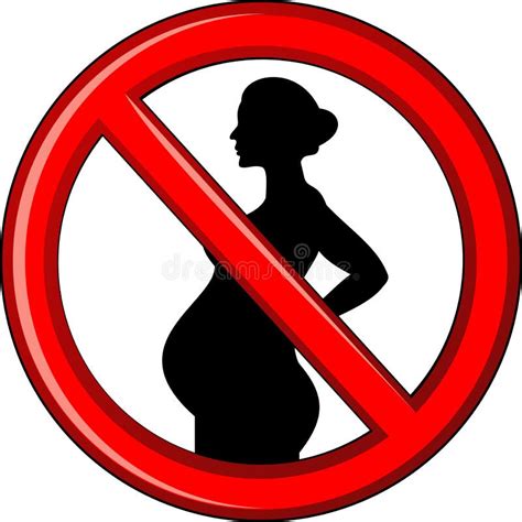 Simbolo di divieto per donne incinte