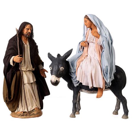Dettaglio di un presepe con la mangiatoia, Maria, Giuseppe, bue e asino