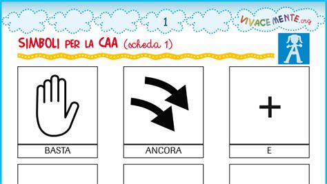 Bambini che interagiscono con simboli CAA