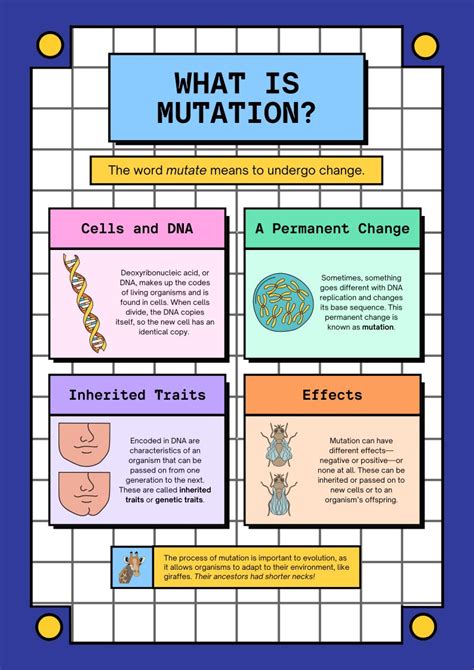 Genetic mutations infographic