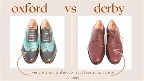 Differenze tra allacciatura Oxford e Derby