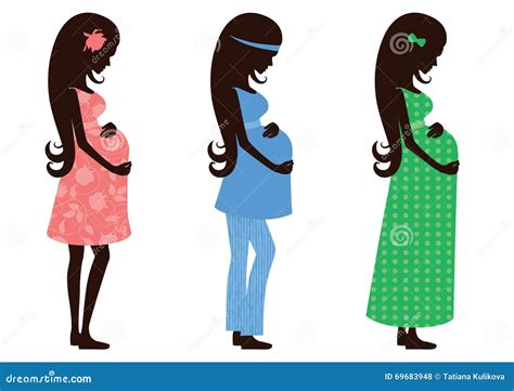 illustrazione di una donna incinta festeggiata da amiche in un baby shower
