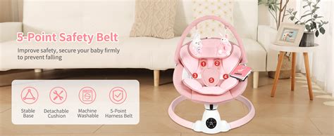 Detail of a 5-point harness system in a baby bouncer