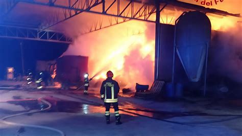Vigili del fuoco al lavoro durante un incendio