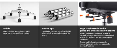 Meccanismo di regolazione in altezza del seggiolone