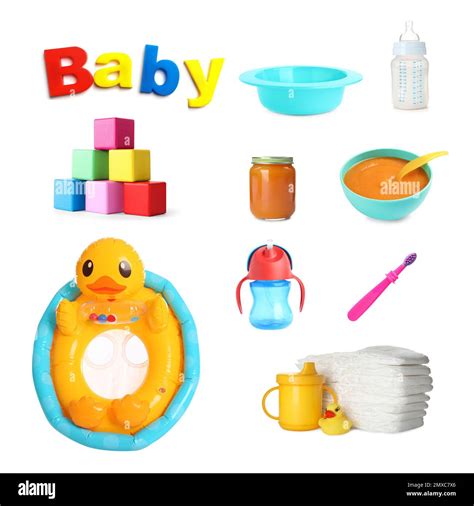 Collection of essential baby accessories for strolling