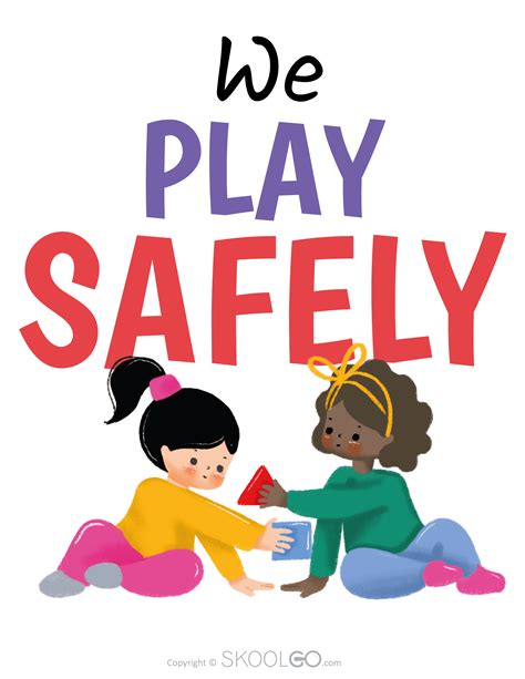 Child playing safely outdoors