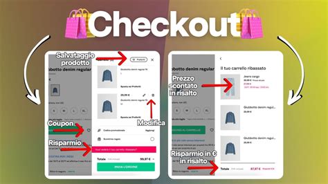 Infografica che spiega il processo di checkout e come aggiungere correttamente i prodotti al carrello
