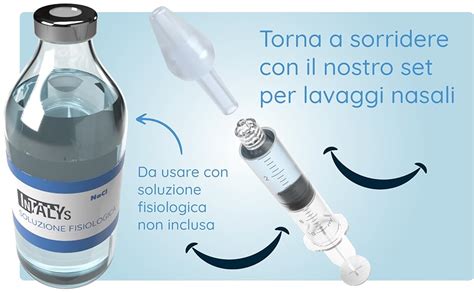 Soluzione fisiologica e siringa