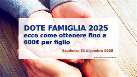 Dote Famiglia - Esempio di Spese