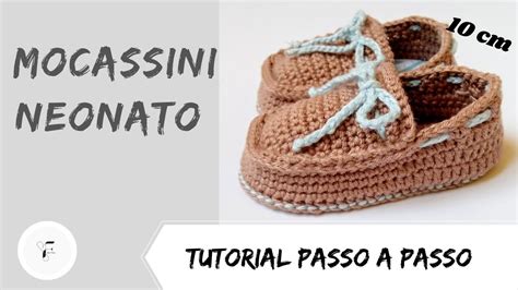 Mocassini neonato uncinetto marroni