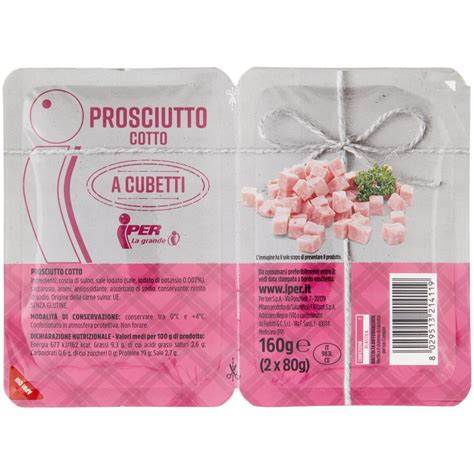 prosciutto cotto a cubetti per bambini
