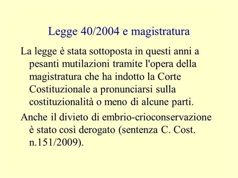 Cronologia delle sentenze chiave sulla Legge 40/2004 e la crioconservazione